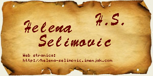 Helena Selimović vizit kartica